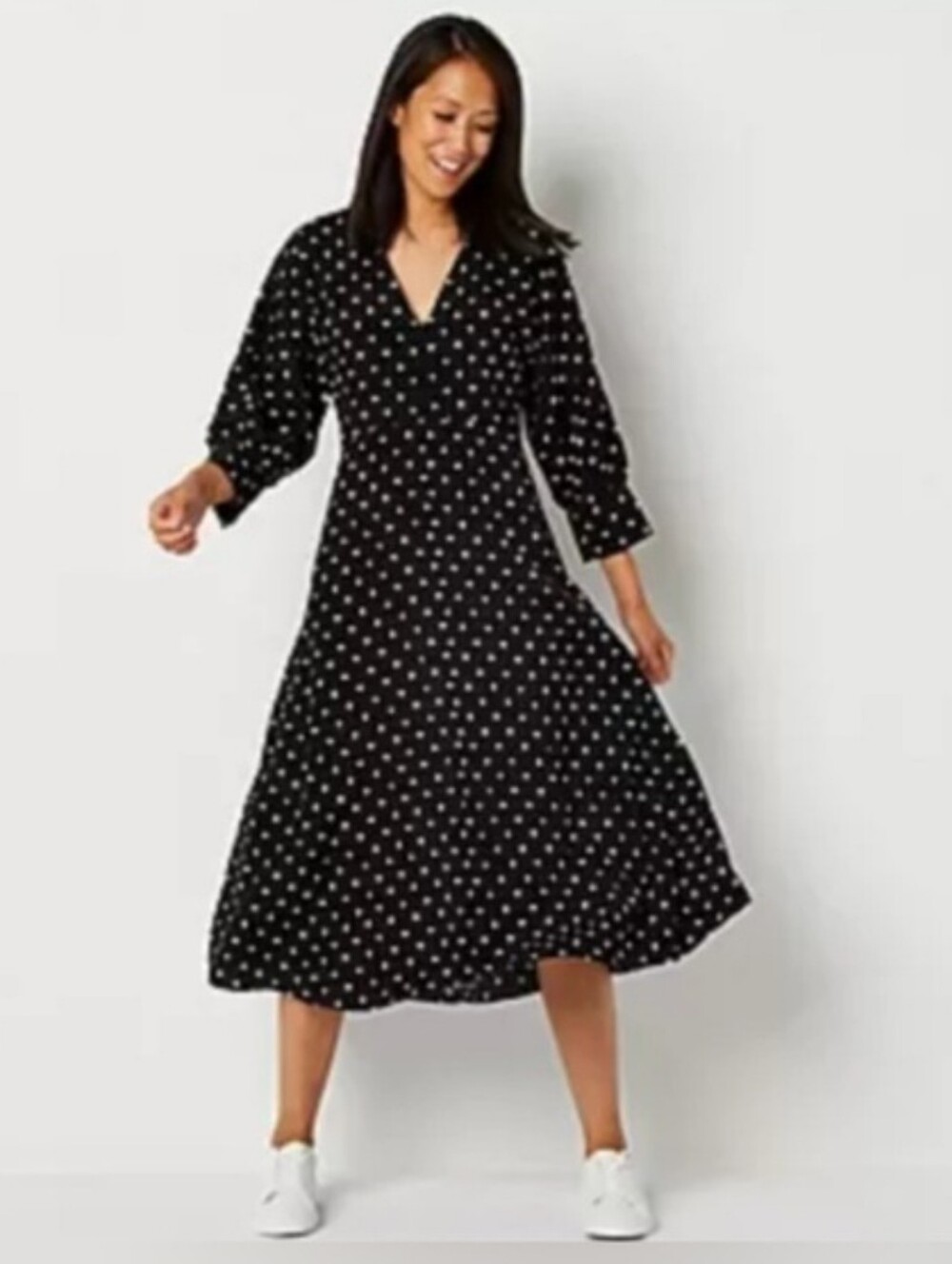 NWT | Abbott Elementary Volume 1 Black Polka Dot Dress | 3X